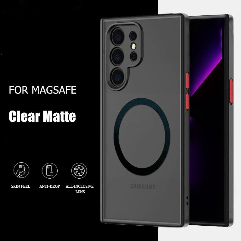 For Samsung Galaxy S24 Plus Ultra Shockproof Matte MagSafe Magnetic Case Cover