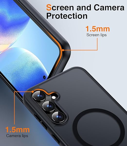 For Samsung Galaxy S23FE Shockproof Matte MagSafe Magnetic Back Case Cover