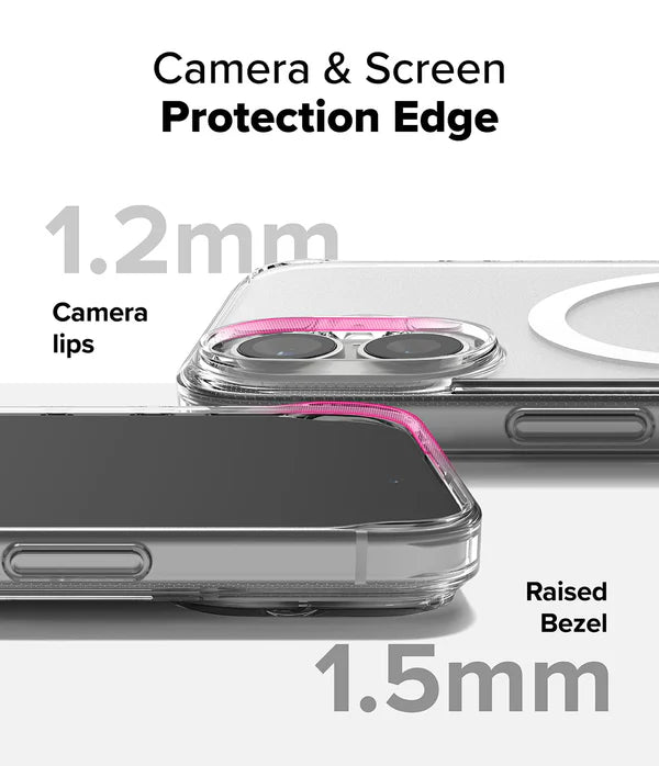 Shockproof Magnetic Magsafe clear Acrylic case for iPhone 16, PRO, Pro Max, Plus